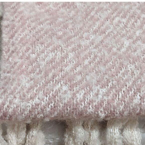 NWT Gentle Fawn Pink Tan Beige Huntington Scarf with Fringe - Picture 7 of 7